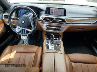 2016 BMW 7 Series 750i with VIN WBA7F0C53GGM20760, listed as a Copart auction lot 57230334 with 77,588 mi miles and Salvage Title. Bid and sale history available at carsss.com. Image 8.