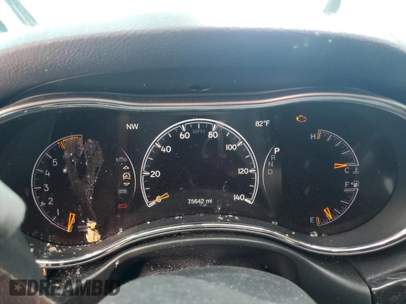 2020 Jeep Grand Cherokee Trailhawk with VIN 1C4RJFLT2LC296476, listed as a Copart auction lot 62125625 with 75,642 mi miles and Salvage title. Bid and sale history available at DreamBid. Image 9.