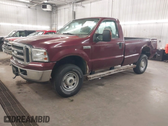 2005 Ford F-250 XL with VIN 1FTNF21575EB34458, listed as a IAAI auction lot 42688465 with 101,699 mi miles and . Bid and sale history available at DreamBid. Image 2.