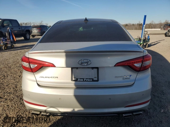 2015 Hyundai Sonata Sport with VIN 5NPE34AB5FH182682, listed as a Copart auction lot 42936195 with 93,037 mi miles and Salvage Title. Bid and sale history available at carsss.com. Image 6.