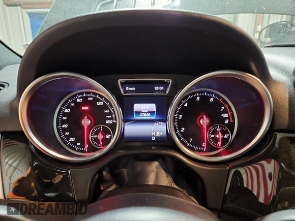 2016 Mercedes-Benz GLE 350 with VIN 4JGDA5HB5GA764041, listed as a Copart auction lot 58095915 with 37,840 mi miles and Clean title. Bid and sale history available at DreamBid. Image 9.