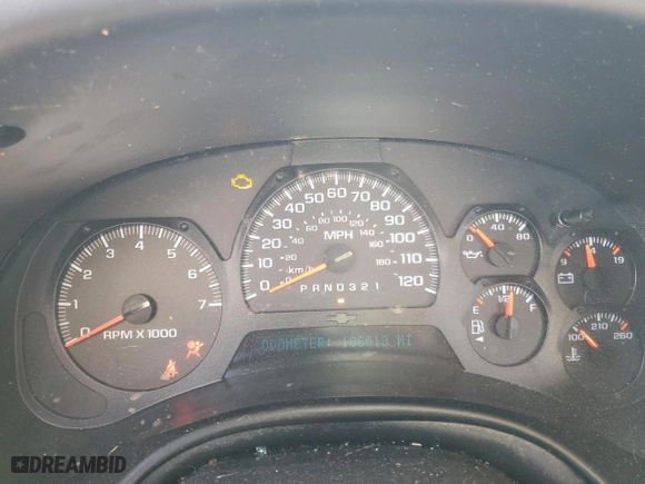 2008 Chevrolet TrailBlazer LT w/3LT with VIN 1GNDS13S182129225, listed as a Copart auction lot 50879205 with 186,013 mi miles and Salvage Title. Bid and sale history available at carsss.com. Image 9.