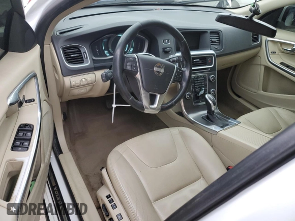2015 Volvo S60 T5 Drive-E Premier with VIN YV140MFBXF1312468, listed as a Copart auction lot 84048144 with 139,979 mi miles and Salvage Title. Bid and sale history available at carsss.com. Image 8.