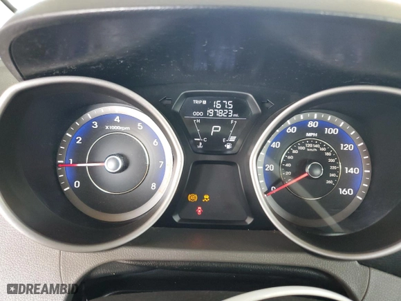2013 Hyundai Elantra Limited with VIN KMHDH4AE6DU715211, listed as a Copart auction lot 53557905 with 197,823 mi miles and Salvage Title. Bid and sale history available at carsss.com. Image 9.