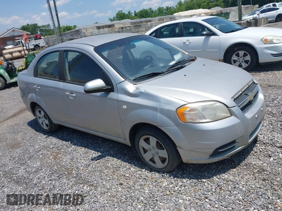 2008 Chevrolet Aveo LS with VIN KL1TD56648B259186, listed as a IAAI auction lot 42471424 with 119,844 mi miles and . Bid and sale history available at DreamBid. Image 1.