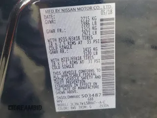 2019 Infiniti QX60 Luxe z VIN 5N1DL0MMXKC503487, wystawiony jako Copart lot #57797785 z przebiegiem 94 109 mil mil oraz Szkoda całkowita • Salvage title. Historia ofert i sprzedaży dostępna na DreamBid. Obrazek 13.