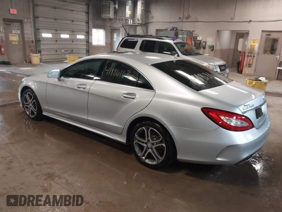 2016 Mercedes-Benz CLS with VIN WDDLJ6HB5GA160338, listed as a IAAI auction lot 41886163 with 105,209 mi miles. Bid and sale history available at carsss.com. Image 3.
