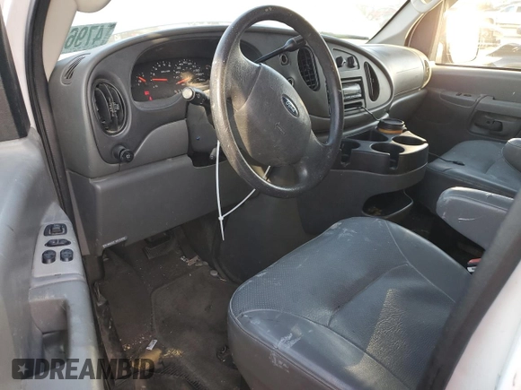 2007 Ford Econoline Cargo Commercial with VIN 1FTNE14W57DA29296, listed as a Copart auction lot 47969425 with 187,802 mi miles and Salvage Title. Bid and sale history available at DreamBid. Image 8.