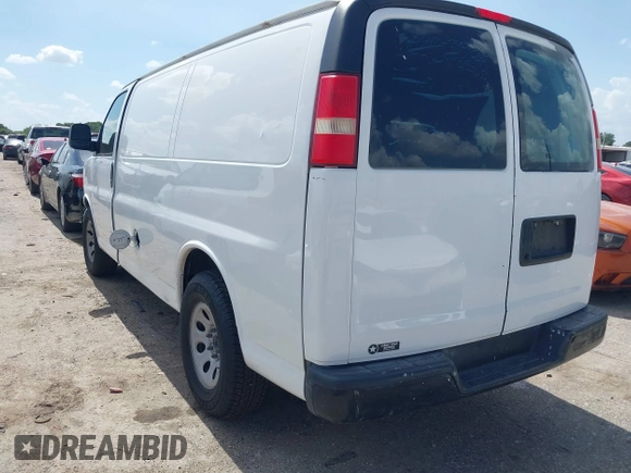 2013 Chevrolet Express Cargo with VIN 1GCSGAFX9D1123777, listed as a IAAI auction lot 42530340 with 232,340 mi miles and . Bid and sale history available at DreamBid. Image 3.