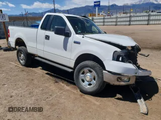 2005 Ford F-150 XL with VIN 1FTRF14W35NA57183, listed as a Copart auction lot 54779225 with Not provided miles and Salvage title. Bid and sale history available at DreamBid. Image 4.