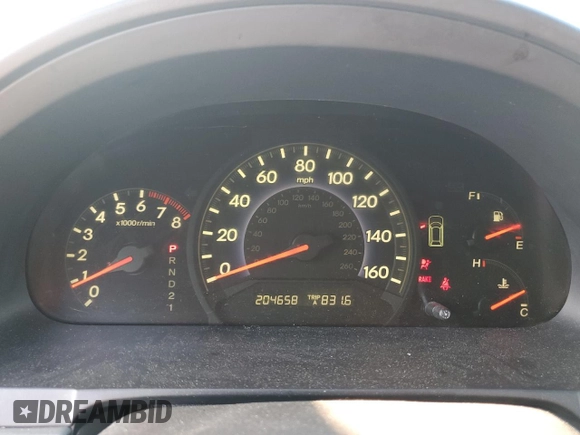2009 Honda Odyssey EX-L with VIN 5FNRL38619B044063, listed as a Copart auction lot 52372505 with 204,658 mi miles and Salvage Title. Bid and sale history available at DreamBid. Image 9.