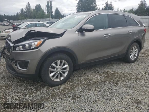 2017 Kia Sorento LX with VIN 5XYPGDA37HG295338, listed as a Copart auction lot 57227355 with 71,655 mi miles and Salvage title. Bid and sale history available at DreamBid. Image 1.