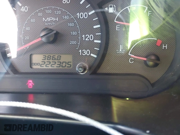 2003 Hyundai Accent GL with VIN KMHCG45C73U471607, listed as a IAAI auction lot 41956551 with 222,305 mi miles. Bid and sale history available at carsss.com. Image 7.