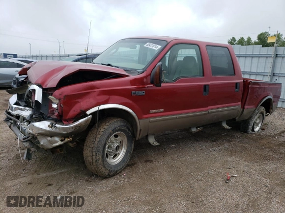 2003 Ford Super Duty F-250 XL with VIN 1FTNW21P93EC88958, listed as a Copart auction lot 66421014 with 0 mi miles and Salvage Title. Bid and sale history available at carsss.com. Image 1.