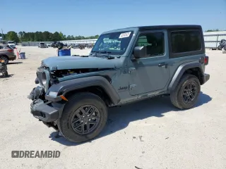 2024 Jeep Wrangler Sport S с VIN 1C4PJXAG8RW352284, выставлен на аукционе Copart как лот 52002625 с пробегом 1 403 миль миль и Списание • Salvage title. История ставок и продаж доступна на DreamBid. Изображение 1.