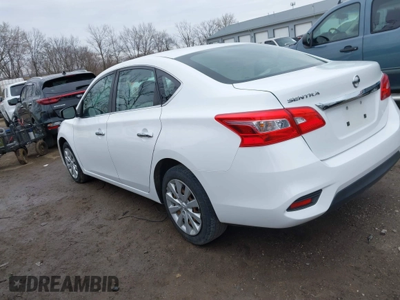2017 Nissan Sentra SV with VIN 3N1AB7AP9HY312390, listed as a IAAI auction lot 41723913 with 119,391 mi miles. Bid and sale history available at carsss.com. Image 3.