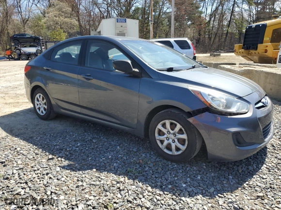2013 Hyundai Accent GLS with VIN KMHCT4AE6DU310475, listed as a Copart auction lot 53751415 with 240,883 mi miles and Clean Title. Bid and sale history available at carsss.com. Image 4.