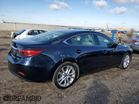 2016 Mazda Mazda6 i Touring with VIN JM1GJ1V50G1433764, listed as a Copart auction lot 78545154 with 95,437 mi miles and Salvage Title. Bid and sale history available at carsss.com. Image 3.