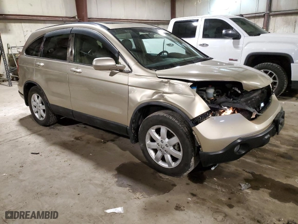 2008 Honda CR-V EX-L with VIN 5J6RE48778L029369, listed as a Copart auction lot 46718635 with 72,483 mi miles and Salvage Title. Bid and sale history available at carsss.com. Image 4.