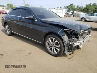 2017 Mercedes-Benz C 300 with VIN 55SWF4KB5HU221751, listed as a Copart auction lot 60019865 with 80,144 mi miles and Salvage title. Bid and sale history available at DreamBid. Image 4.