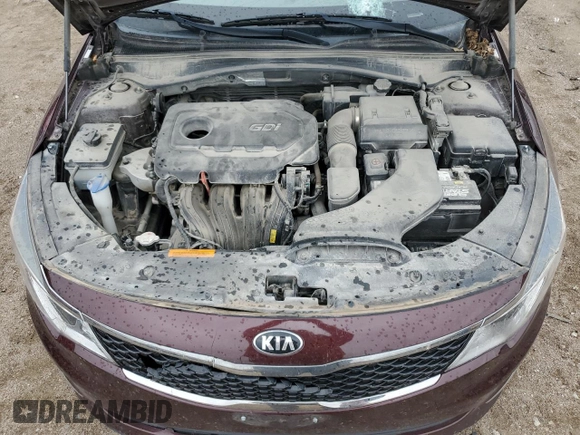 2018 Kia Optima LX with VIN 5XXGT4L34JG254135, listed as a Copart auction lot 59847805 with 120,901 mi miles and Salvage title. Bid and sale history available at DreamBid. Image 11.