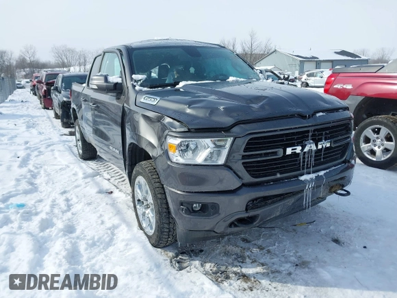 2019 Ram 1500 Big Horn/Lone Star with VIN 1C6RRFFG3KN674435, listed as a IAAI auction lot 41618523 with 89,983 mi miles. Bid and sale history available at carsss.com. Image 1.