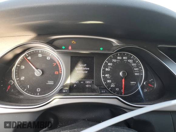 2013 Audi A4 Premium Plus with VIN WAUFFAFL9DN027798, listed as a Copart auction lot 56039275 with 160,521 mi miles and Non repairable. Bid and sale history available at DreamBid. Image 9.