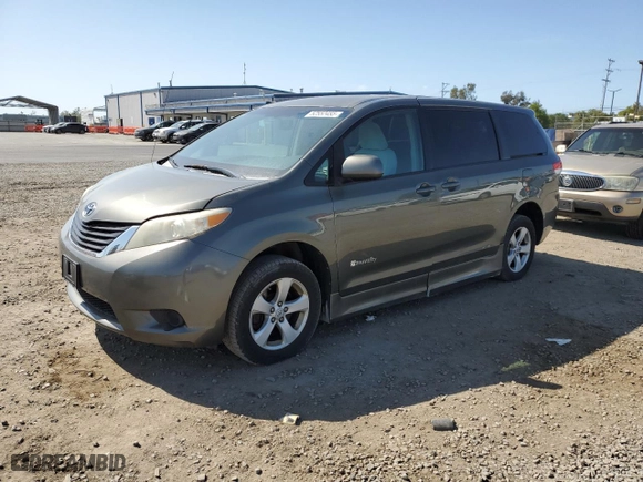 2011 Toyota Sienna LE AAS with VIN 5TDKK3DC8BS037614, listed as a Copart auction lot 52552455 with 179,191 mi miles and Clean Title. Bid and sale history available at carsss.com. Image 1.
