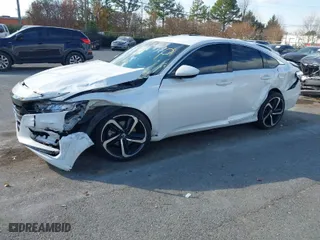2018 Honda Accord Sedan Sport 1.5T with VIN 1HGCV1F33JA016308, listed as a IAAI auction lot 41001125 with 63,052 mi miles. Bid and sale history available at carsss.com. Image 2.