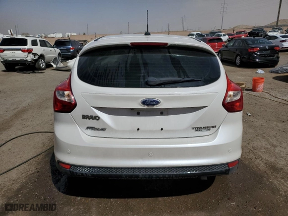2012 Ford Focus Titanium with VIN 1FAHP3N22CL449814, listed as a Copart auction lot 49080875 with 127,022 mi miles and Salvage Title. Bid and sale history available at carsss.com. Image 6.