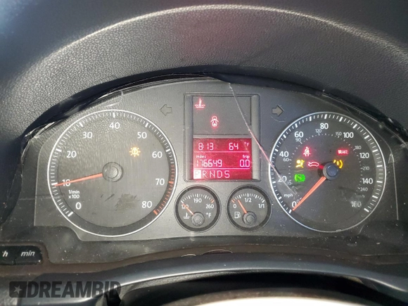 2009 Volkswagen Jetta Wolfsburg Edition with VIN 3VWRJ71K69M009385, listed as a Copart auction lot 47204505 with 176,649 mi miles and Salvage title. Bid and sale history available at DreamBid. Image 9.