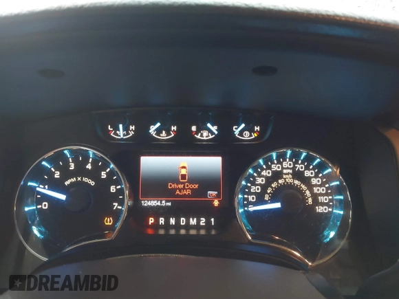 2011 Ford F-150 XL with VIN 1FTFX1CT6BFC10586, listed as a IAAI auction lot 41613825 with 124,854 mi miles. Bid and sale history available at carsss.com. Image 7.