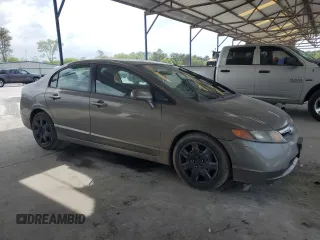 2008 Honda Civic LX with VIN 2HGFA16558H336073, listed as a Copart auction lot 52354495 with 124,035 mi miles and Salvage Title. Bid and sale history available at DreamBid. Image 4.