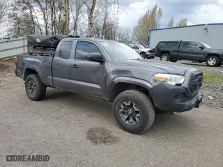 2021 Toyota Tacoma 4WD SR with VIN 3TYSX5EN6MT008083, listed as a Copart auction lot 83401194 with 49,724 mi miles and Salvage Title. Bid and sale history available at carsss.com. Image 4.