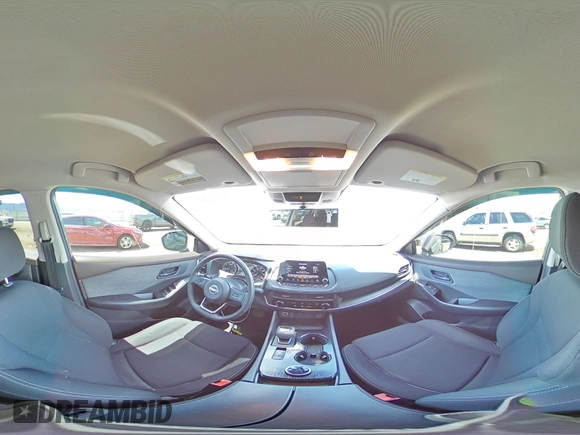 2023 Nissan Rogue S with VIN 5N1BT3AB8PC744032, listed as a Copart auction lot 54912345 with 55,045 mi miles and Salvage title. Bid and sale history available at DreamBid. Image 15.