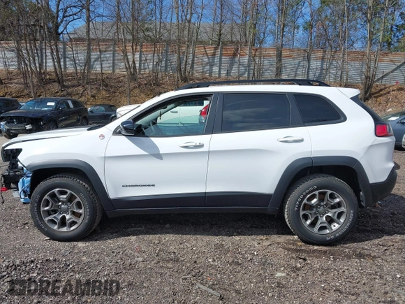 2022 Jeep Cherokee Trailhawk with VIN 1C4PJMBX0ND545659, listed as a IAAI auction lot 41985121 with 26,397 mi miles. Bid and sale history available at carsss.com. Image 14.
