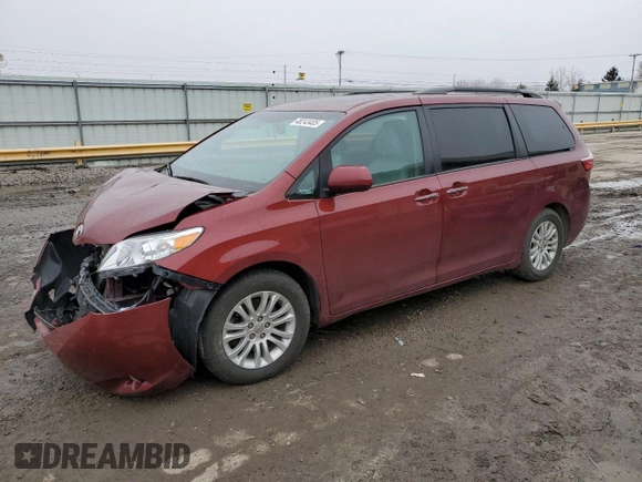 2016 Toyota Sienna XLE with VIN 5TDYK3DC8GS704389, listed as a Copart auction lot 48243405 with 92,755 mi miles and Clean Title. Bid and sale history available at carsss.com. Image 1.