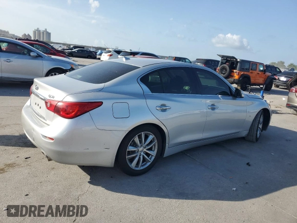 2015 Infiniti Q50 Premium with VIN JN1BV7AP5FM339145, listed as a Copart auction lot 59925625 with 152,396 mi miles and Clean title. Bid and sale history available at DreamBid. Image 3.
