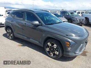 2025 Hyundai Kona SEL with VIN KM8HB3AB7SU205790, listed as a IAAI auction lot 41942642 with 10,684 mi miles. Bid and sale history available at carsss.com. Image 1.