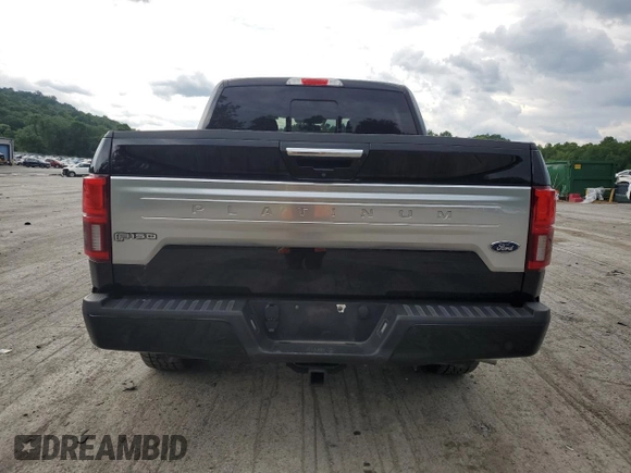 2018 Ford F-150 XL with VIN 1FTEW1E56JFA90851, listed as a Copart auction lot 61972205 with 130,236 mi miles and Salvage title. Bid and sale history available at DreamBid. Image 6.