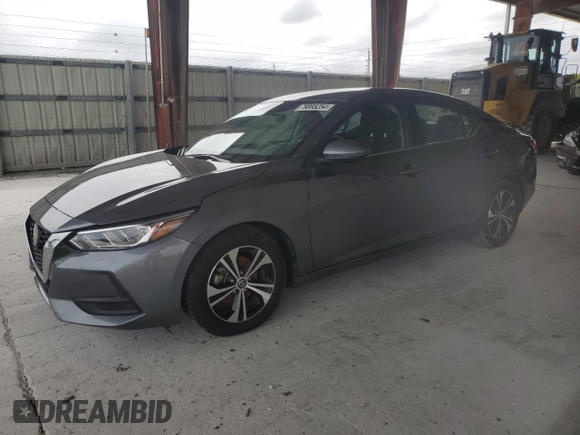 2022 Nissan Sentra SV with VIN 3N1AB8CV6NY241212, listed as a Copart auction lot 79895254 with 50,822 mi miles and Salvage Title. Bid and sale history available at carsss.com. Image 1.