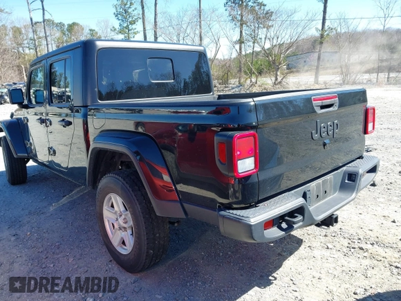 2023 Jeep Gladiator Sport S z VIN 1C6HJTAG8PL528821, wystawiony jako IAAI lot #41777653 z przebiegiem 65 656 mil mil oraz . Historia ofert i sprzedaży dostępna na DreamBid. Obrazek 3.