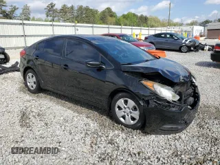 2016 Kia Forte LX with VIN KNAFK4A62G5466151, listed as a Copart auction lot 51963325 with 127,851 mi miles and Salvage Title. Bid and sale history available at carsss.com. Image 4.