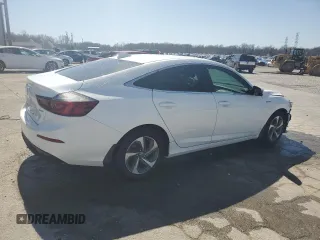 2019 Honda Insight EX with VIN 19XZE4F52KE018139, listed as a Copart auction lot 48791605 with 74,562 mi miles and Salvage Title. Bid and sale history available at carsss.com. Image 3.