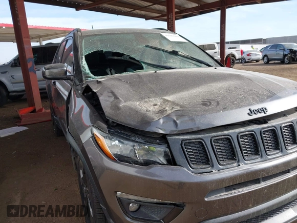 2021 Jeep Compass Altitude with VIN 3C4NJCBB9MT560370, listed as a IAAI auction lot 41583996 with 75,955 mi miles and . Bid and sale history available at DreamBid. Image 6.
