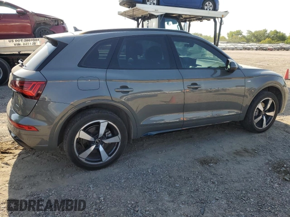 2023 Audi Q5 S line Premium Plus with VIN WA1EAAFYXP2172518, listed as a Copart auction lot 53387225 with 20,934 mi miles and Salvage title. Bid and sale history available at DreamBid. Image 3.