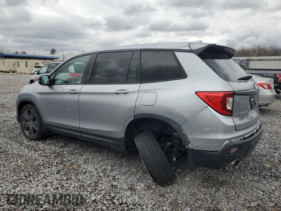 2021 Honda Passport EX-L with VIN 5FNYF7H55MB001016, listed as a Copart auction lot 47464465 with 70,450 mi miles and Salvage Title. Bid and sale history available at carsss.com. Image 2.