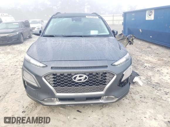 2021 Hyundai Kona Ultimate with VIN KM8K53A57MU606301, listed as a Copart auction lot 85510014 with 46,014 mi miles and Salvage Title. Bid and sale history available at carsss.com. Image 5.
