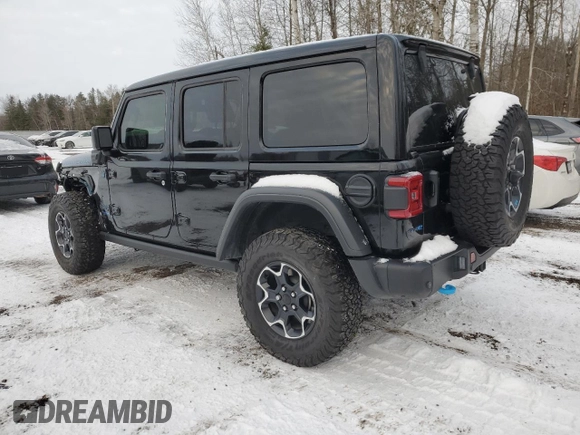 2022 Jeep Wrangler Unlimited Rubicon with VIN 1C4JJXR64NW259788, listed as a Copart auction lot 83600134 with 29,954 mi miles and Clean title. Bid and sale history available at DreamBid. Image 2.