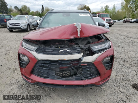 2021 Chevrolet TrailBlazer RS with VIN KL79MUSL5MB137954, listed as a Copart auction lot 50711834 with 30,468 mi miles and . Bid and sale history available at DreamBid. Image 5.